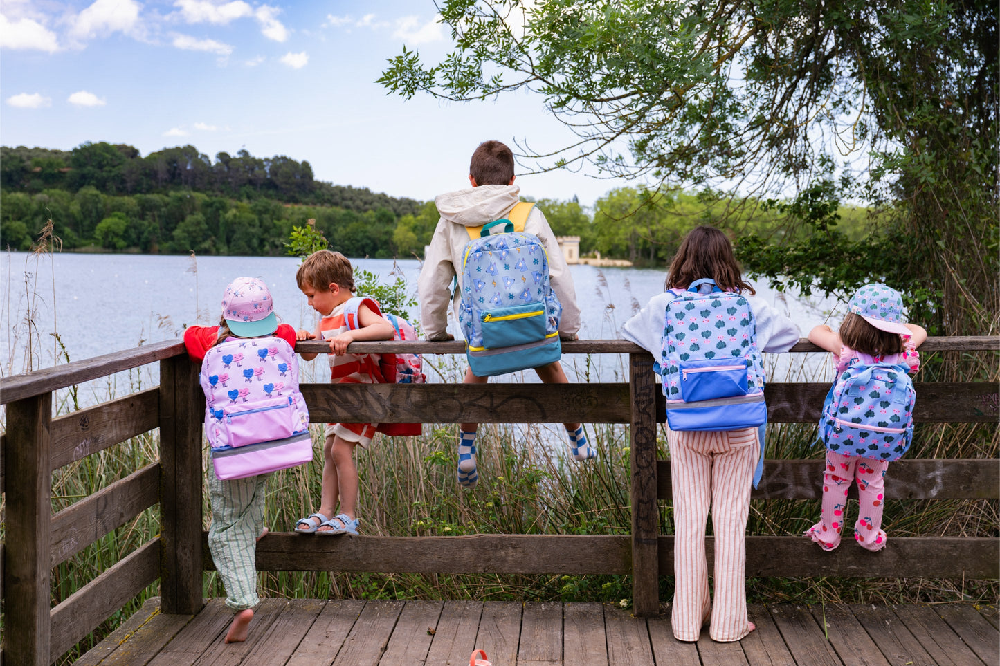 Children's A4 Backpack DANCING HEARTS