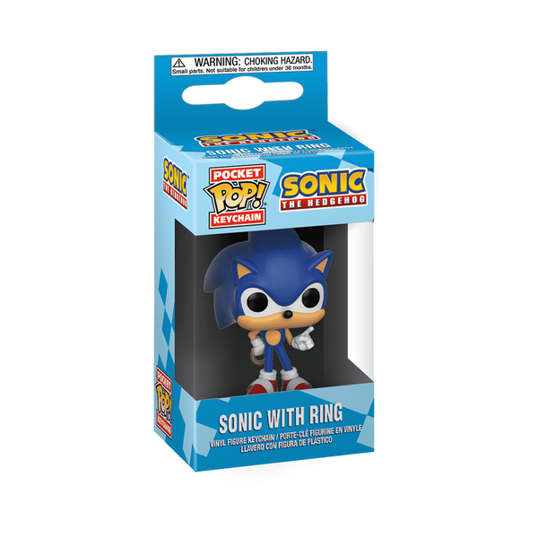 Funko Pop! Keychain Sonic avec Anneau – Sonic the Hedgehog