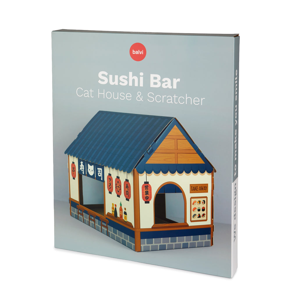 Maison et griffoir pour chat Sushi Bar