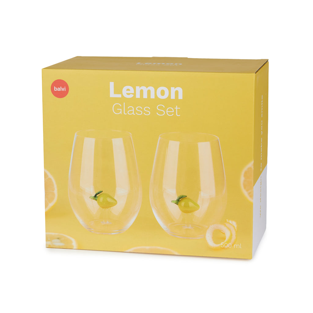 Set de verres Botanical Lemon