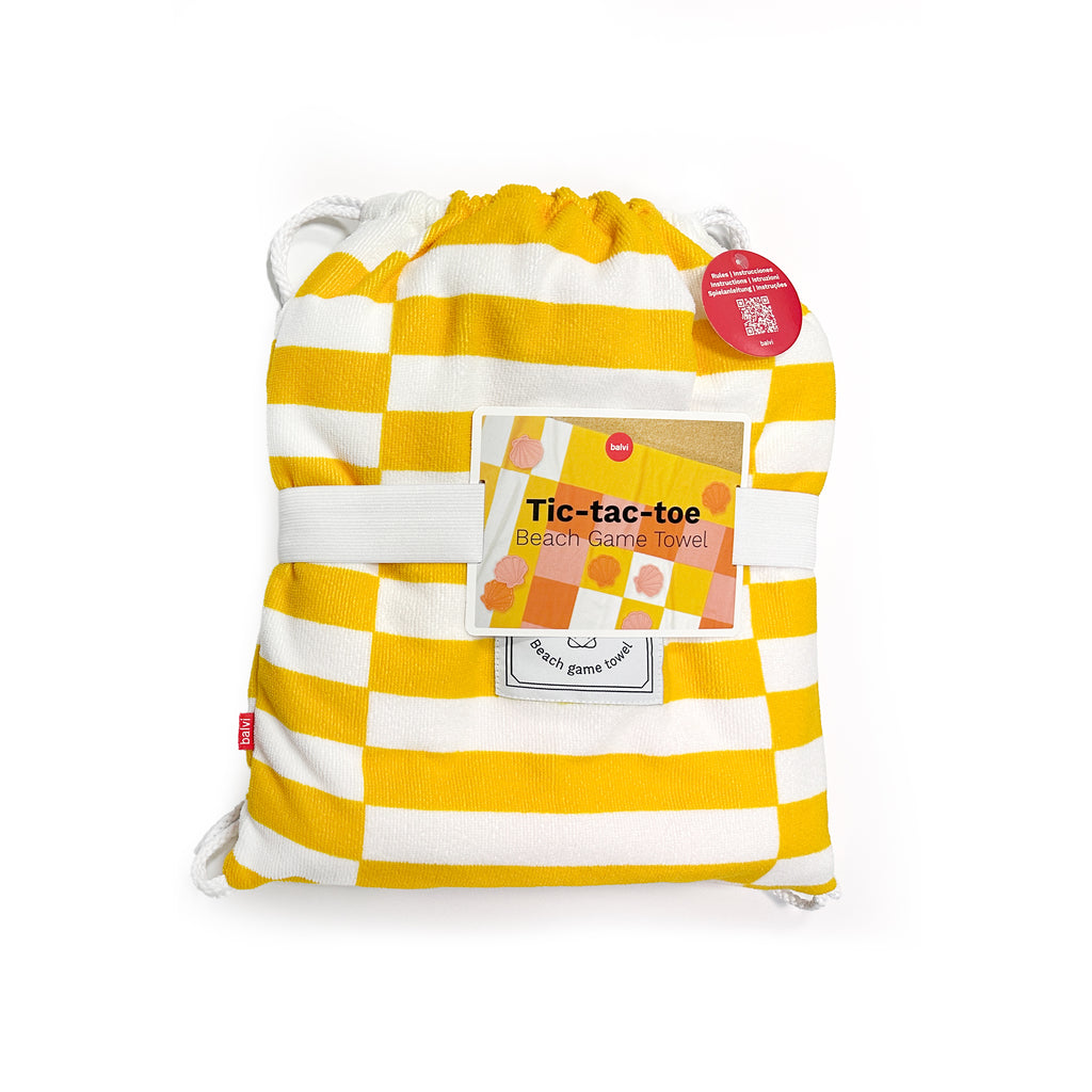 Serviette de plage et jeu Tic Tac Toe
