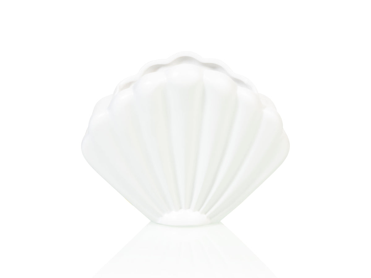 Pot de Fleur Coquillage Blanc – Grand