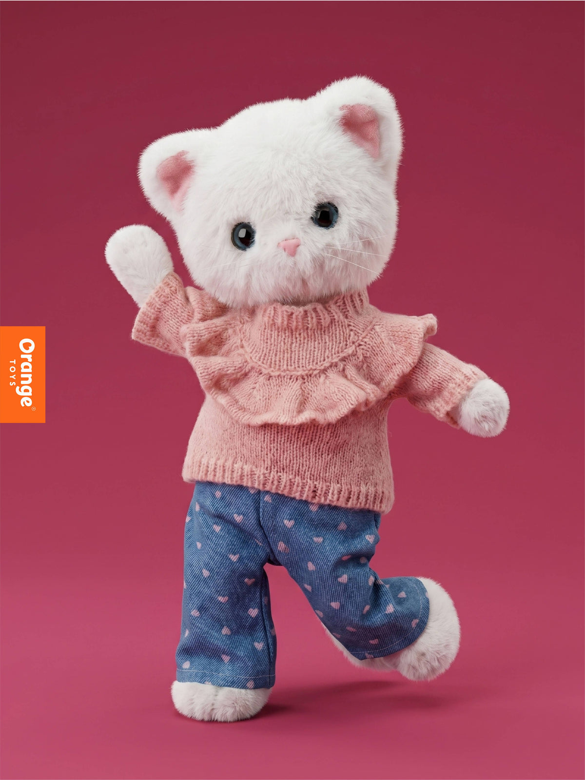 Poupée en peluche Lucky Kitty : Sweet Denim - 38 cm - 3+
