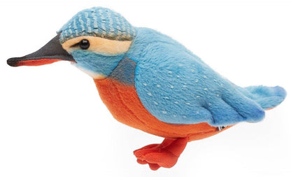 Kingfisher - 12 cm (height): bird - soft toy/plush