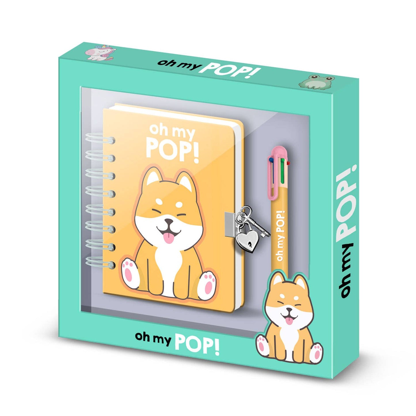 Oh My Pop Shiba - A5 Journal Pack + 6 Colour Pen