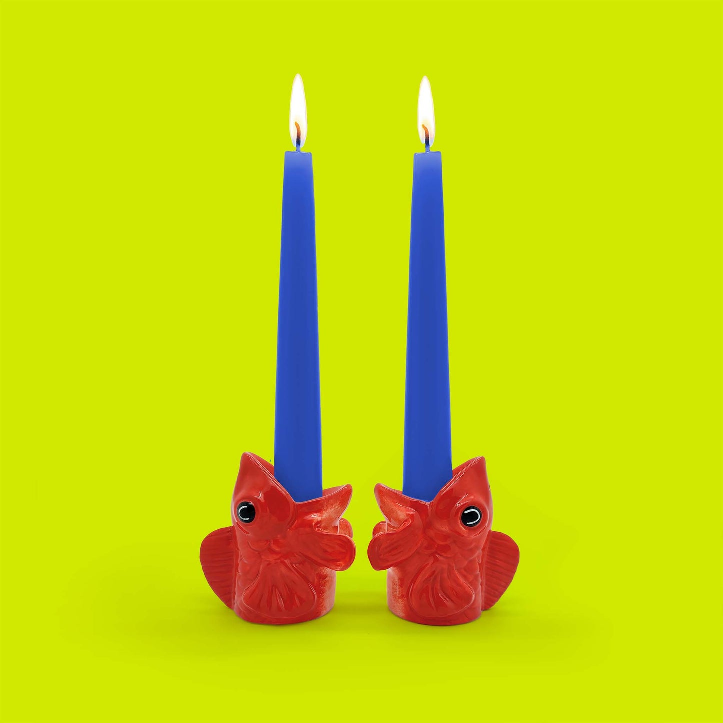 Bougeoirs Poissons Rouges