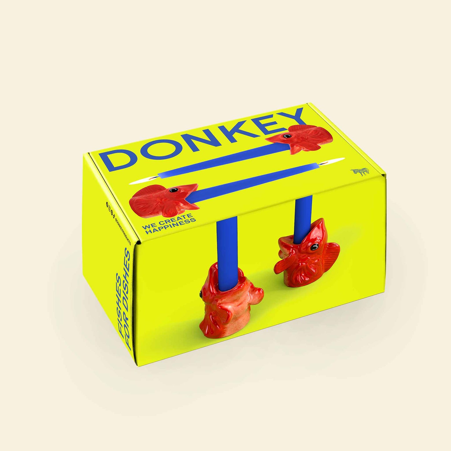 Bougeoirs Poissons Rouges