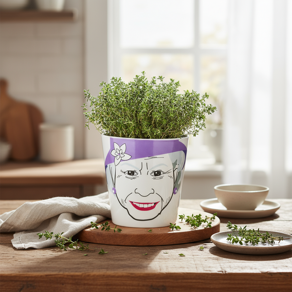 Koningin bloempot