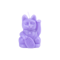 Bougie Chat Chanceux Lilas