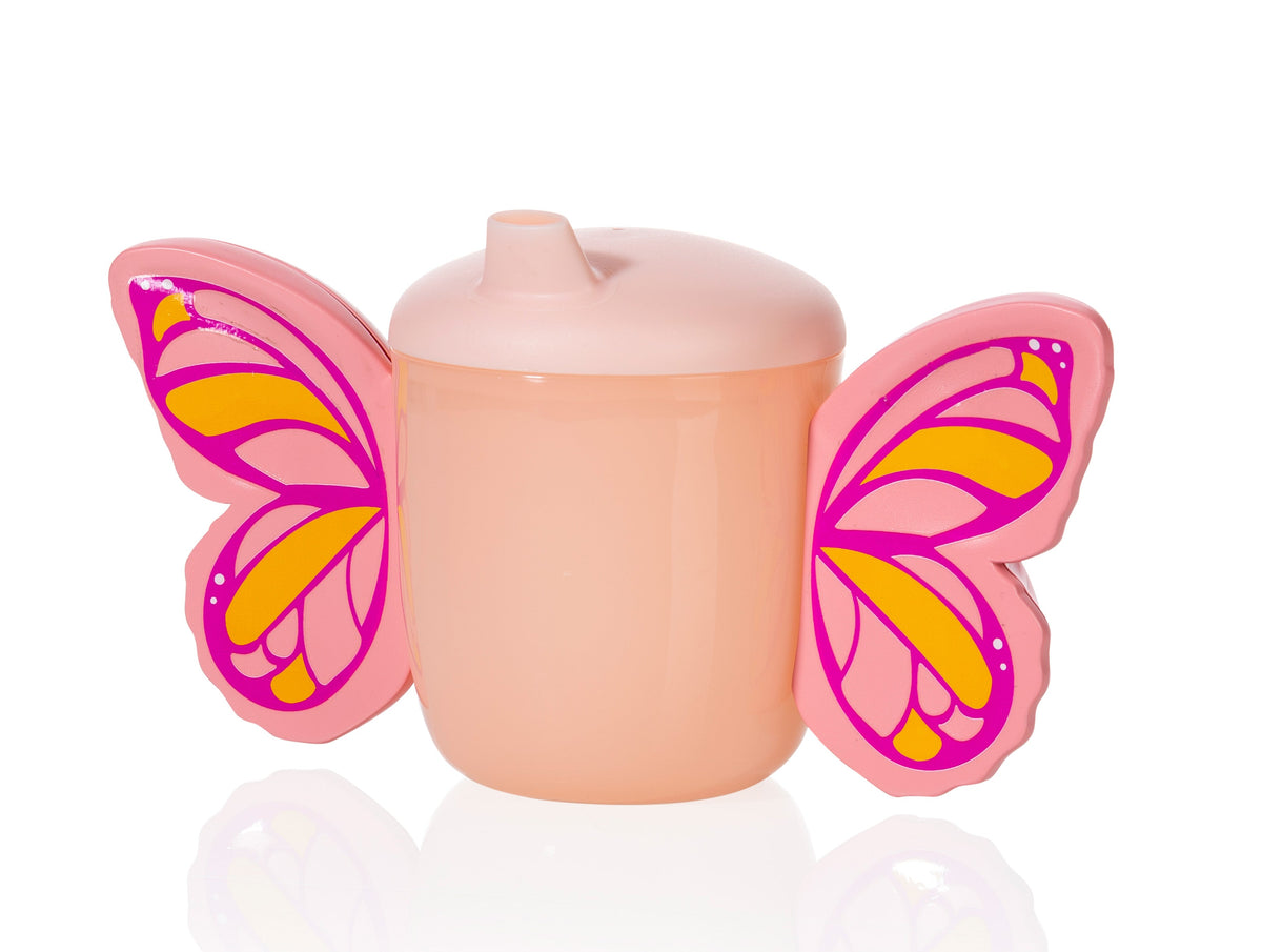 Gobelet à bec papillon rose