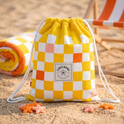 Serviette de plage et jeu Checkers