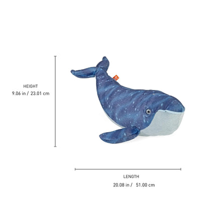 Wild Republic Cuddlekins Blue Whale Stuffed Animal - 12" Stuffed Animals