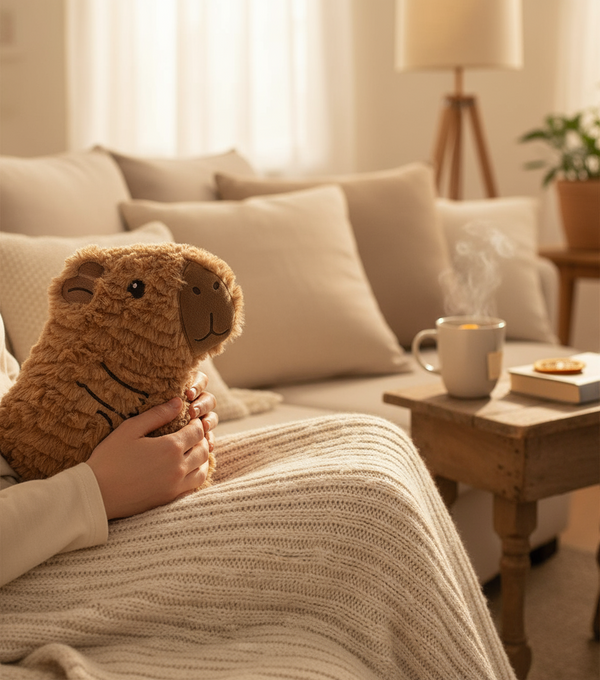 Coussin chauffant Capybara Bitten – Décoration original