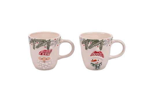 XMAS MUG 500 ML EMBOSSED 2 ASST - 2188167
