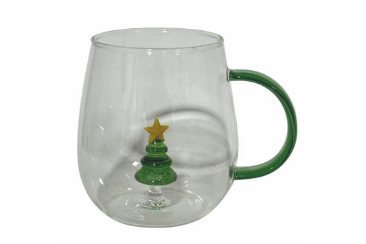 XMAS BOROSILICATE MUG 3D TREE 450ML - 2188286