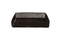 CROCHET BASKET 43x34x8 CM DARK BROWN - 2188365