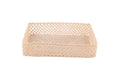 CROCHET BASKET 38x28x8 CM CHOCOLATE CREAM - 2188366