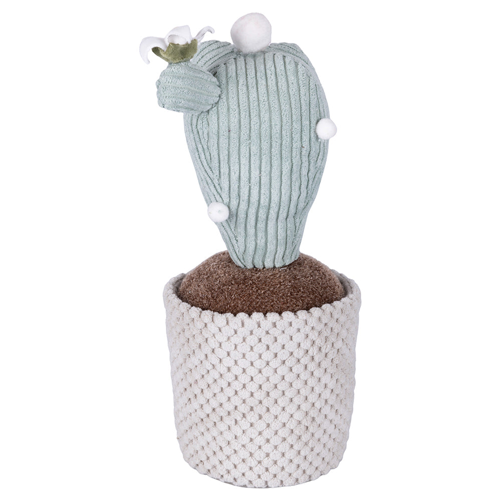 CACTUS FABRIC DOORSTOP WHITE FLOWER H.30CM - 2188516