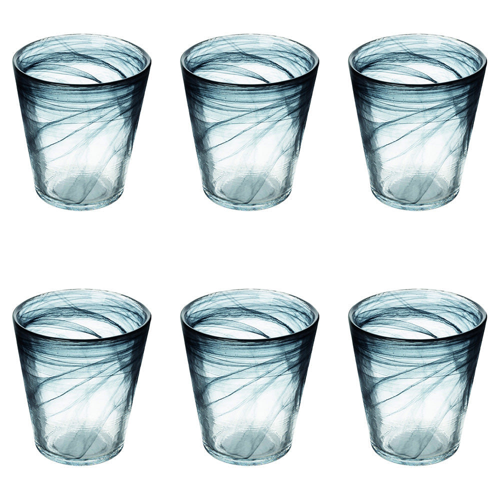 ALABASTER CONICAL WATER GLASS 250ML BLACK - 2188567