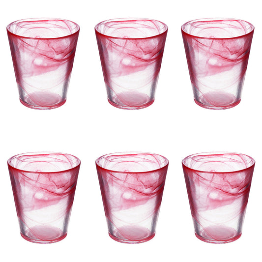 ALABASTRO CONICAL WATER GLASS 250ML RED - 2188596