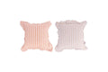 CHOCOLATE COTTON CUSHION 53x53CM STRIPES 2ASS - 2188728