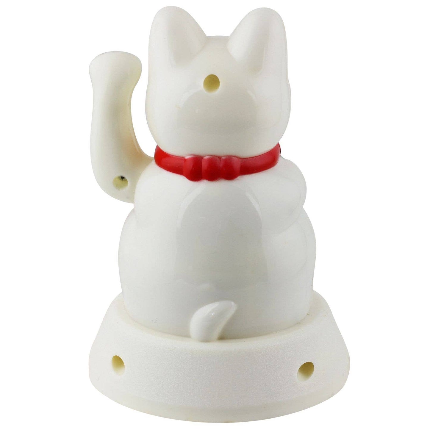 Solar lucky white cat 12cm