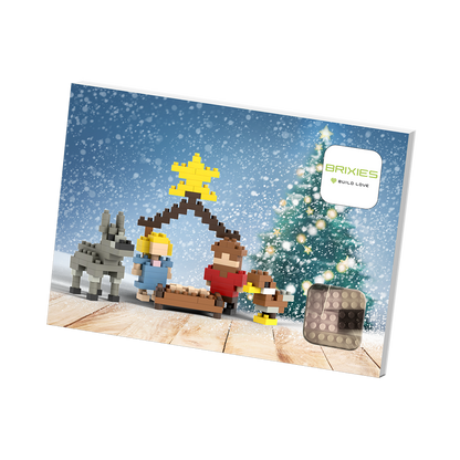 BRIXIES Postcard Nativity Scene