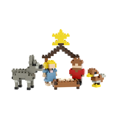 BRIXIES Postcard Nativity Scene