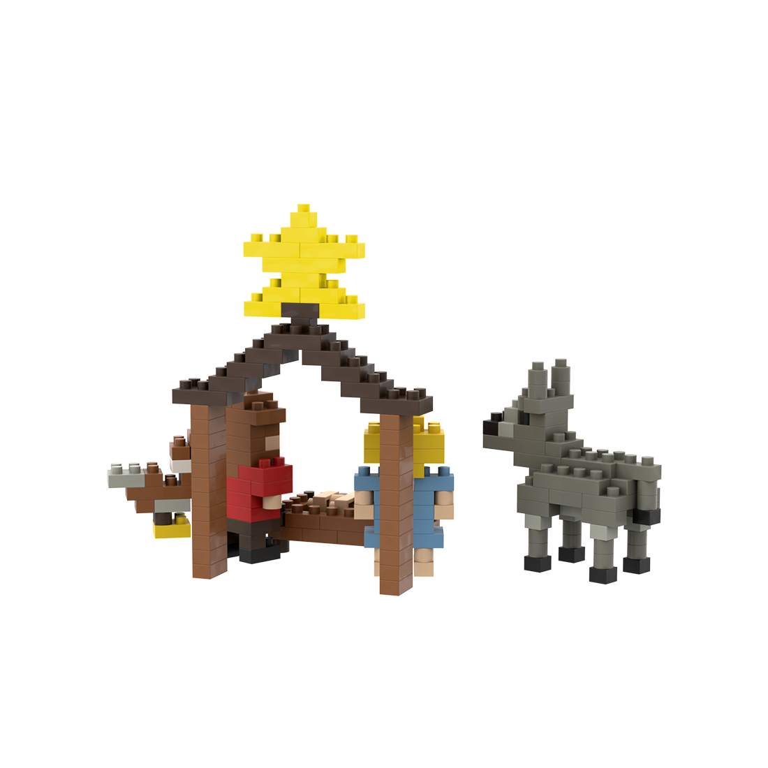 BRIXIES Postcard Nativity Scene