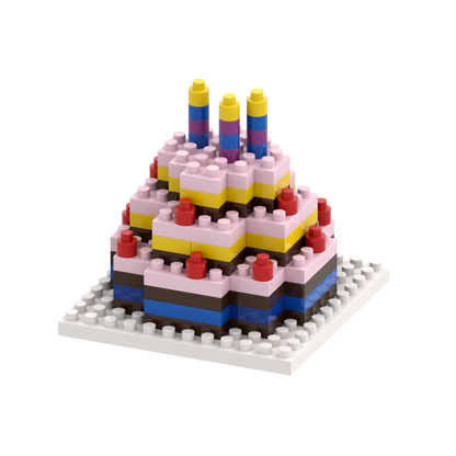 BRIXIES Birthday Cake Postcard