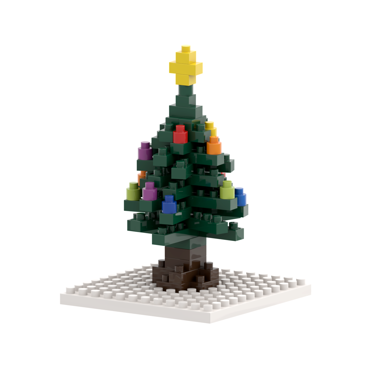 BRIXIES Postcard Christmas Tree