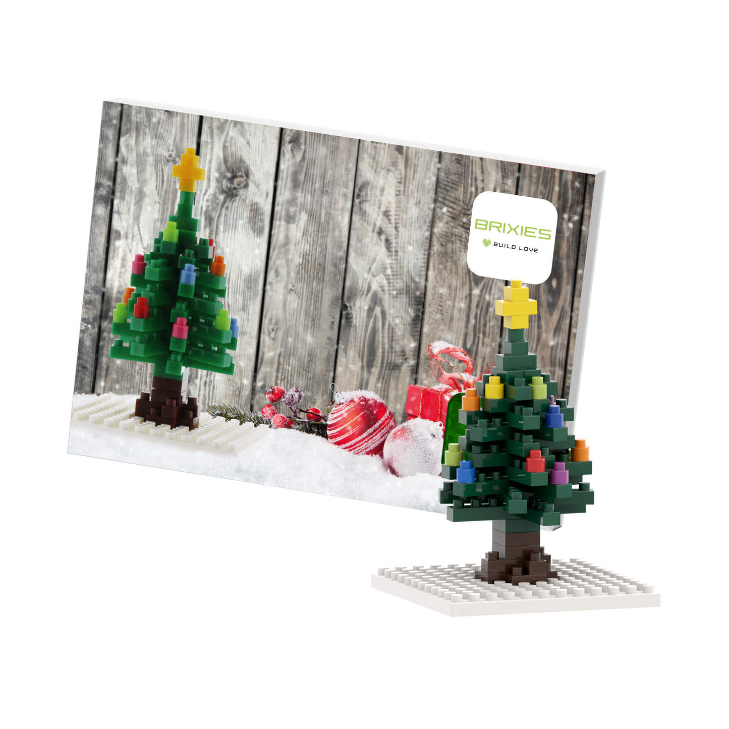 BRIXIES Postcard Christmas Tree