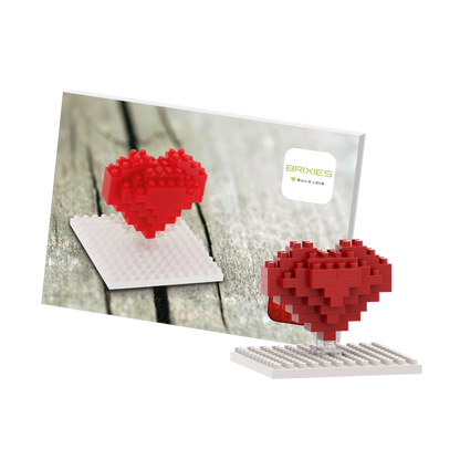 BRIXIES Postcard Heart