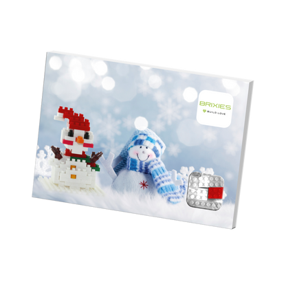 BRIXIES Snowman Postcard