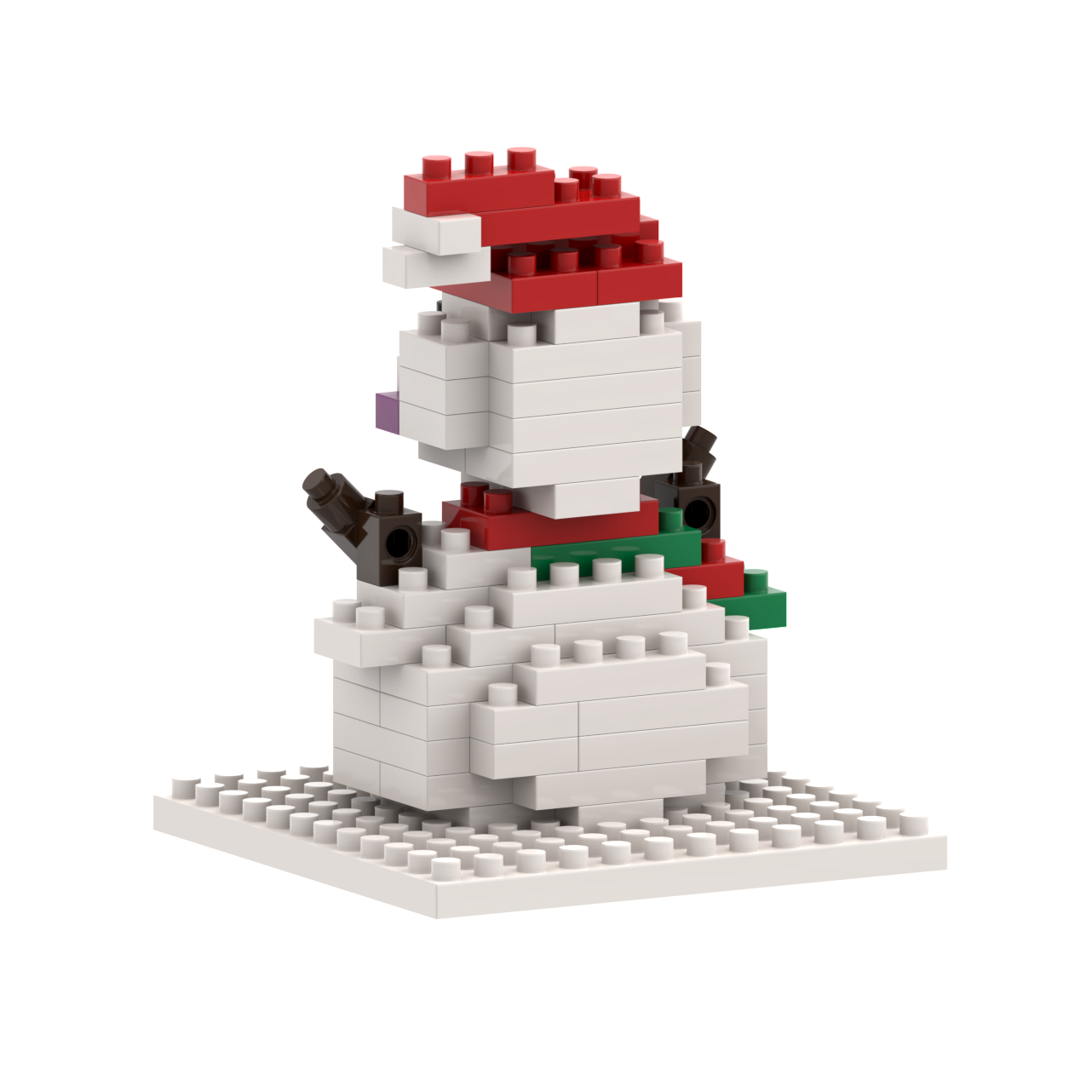 BRIXIES Snowman Postcard