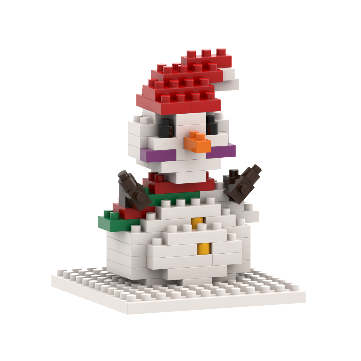 BRIXIES Snowman Postcard