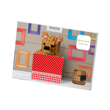 BRIXIES Postcard Teddy Bear