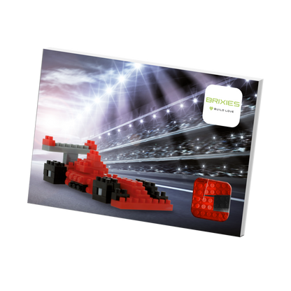 BRIXIES Postcard Racing Car