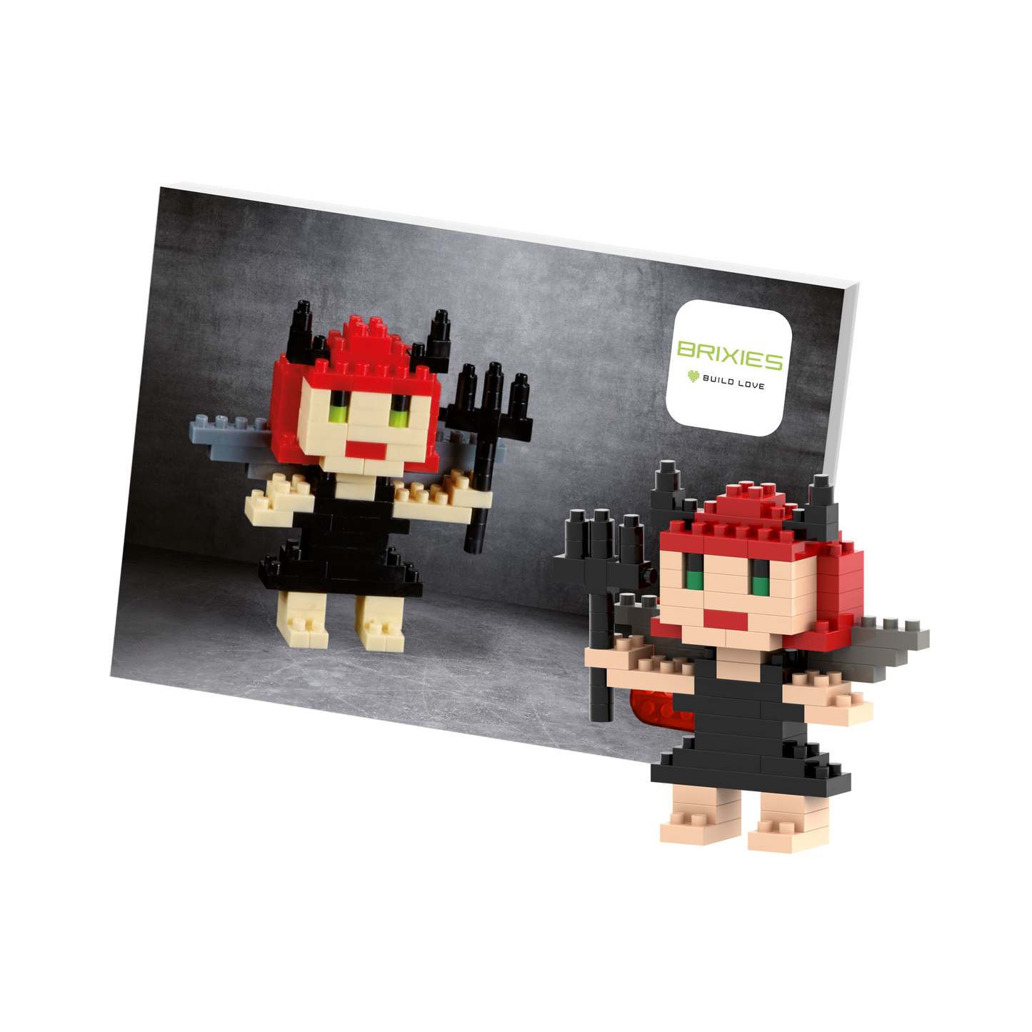 BRIXIES Postcard Devil