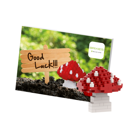 BRIXIES Lucky Mushroom Postcard