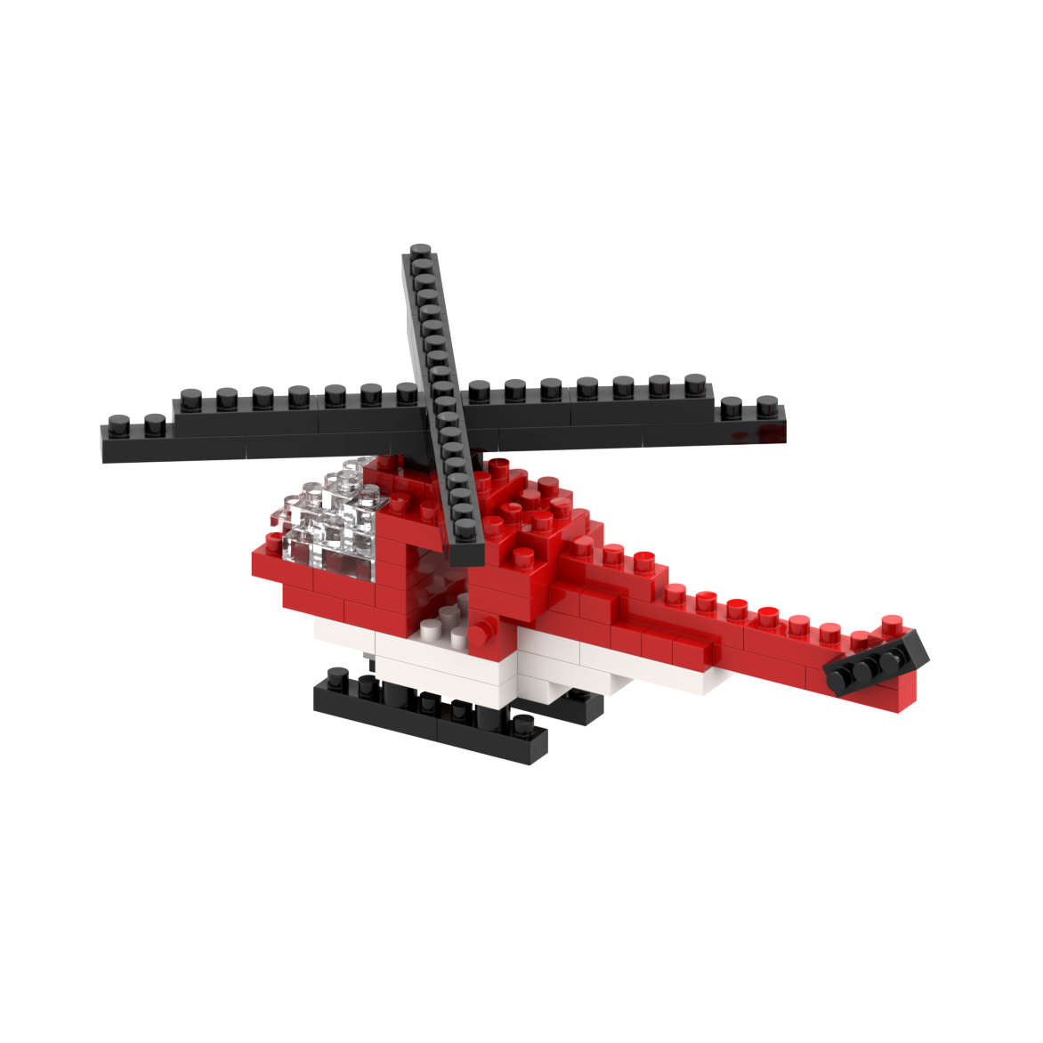 BRIXIES Postcard Helicopter