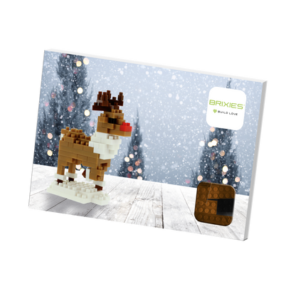 BRIXIES Postcard Reindeer