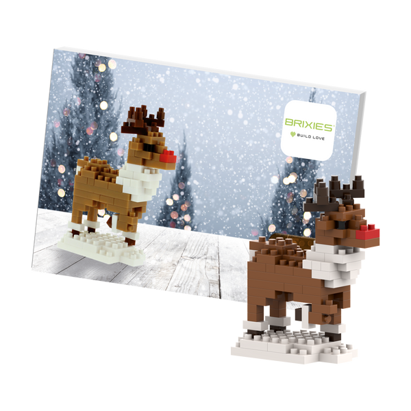 BRIXIES Postcard Reindeer