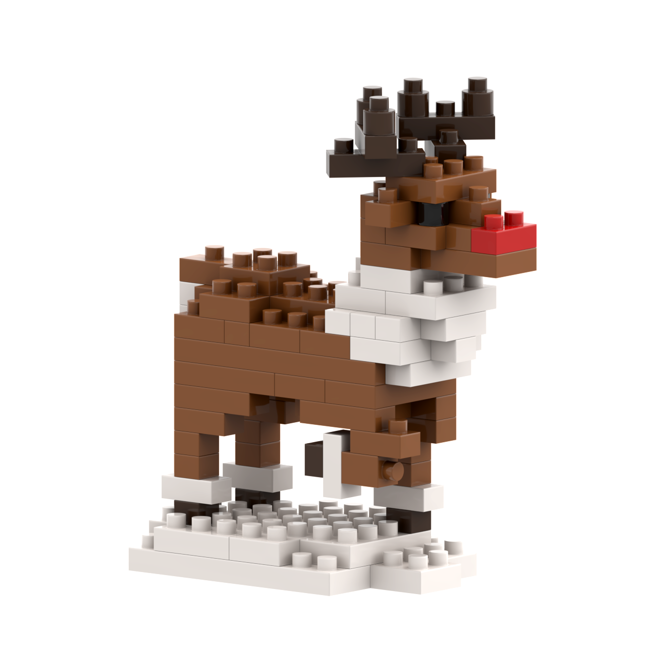 BRIXIES Postcard Reindeer
