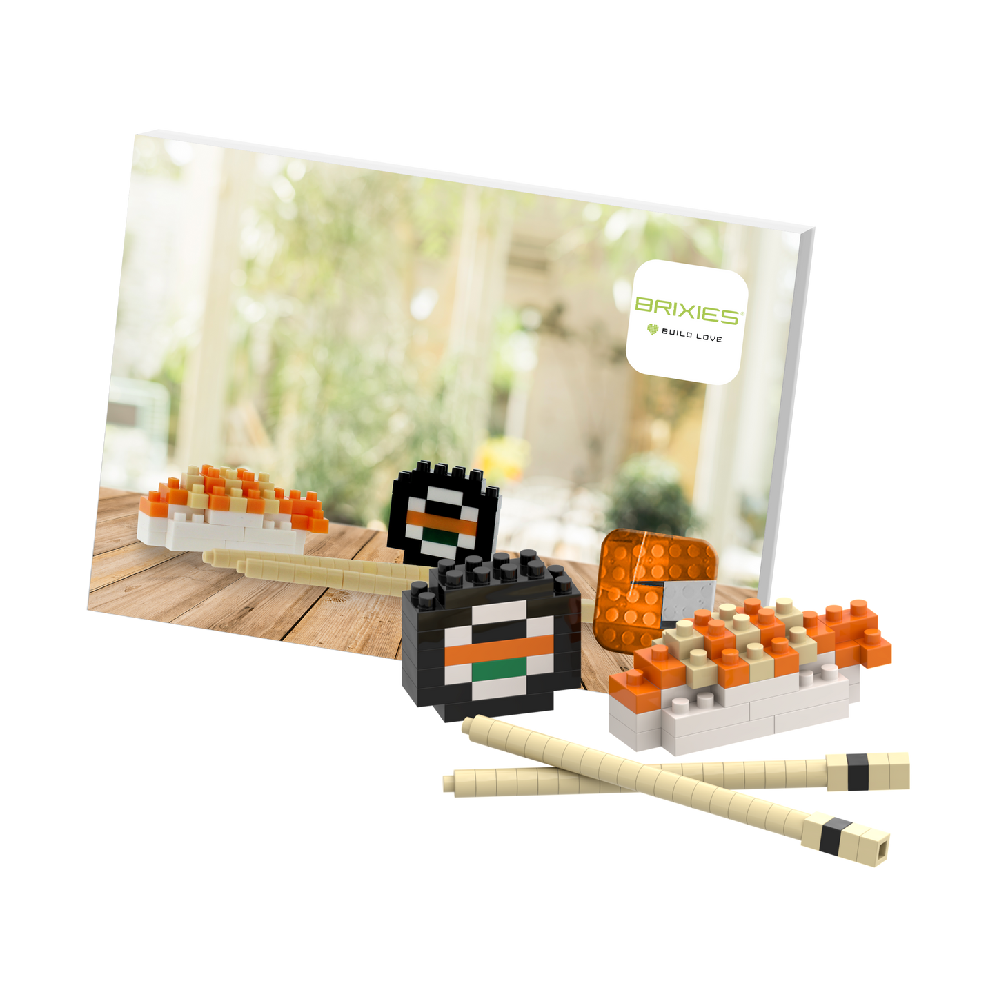 BRIXIES Postcard Sushi