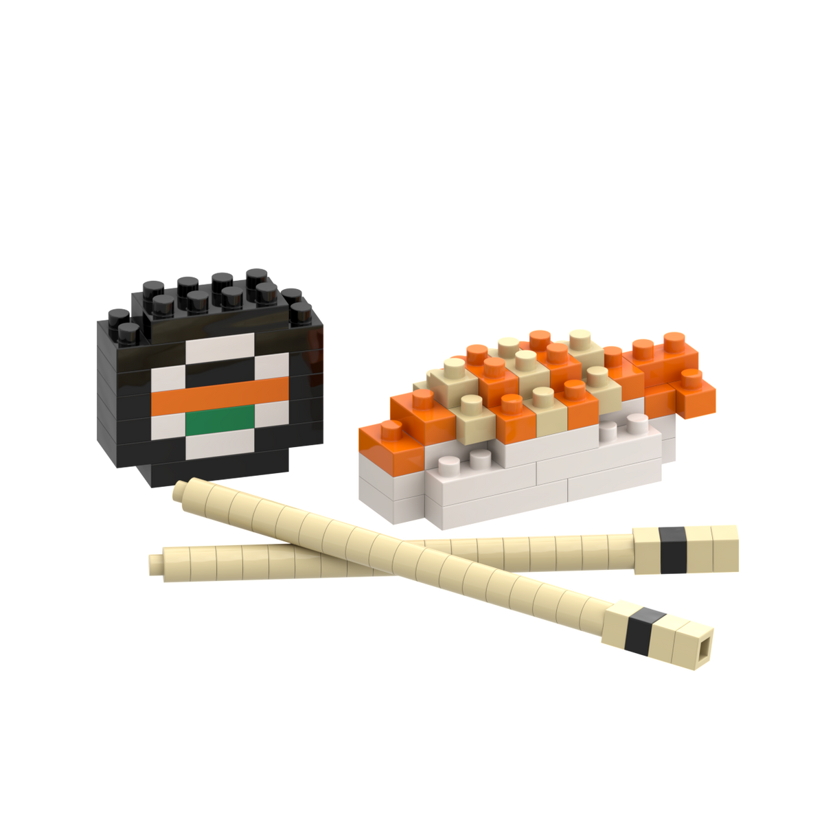 BRIXIES Postcard Sushi