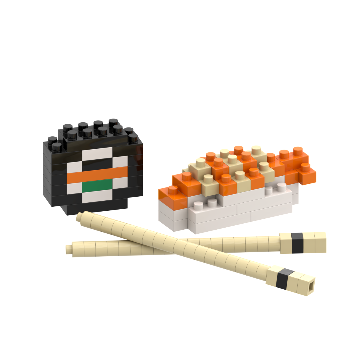BRIXIES Postcard Sushi