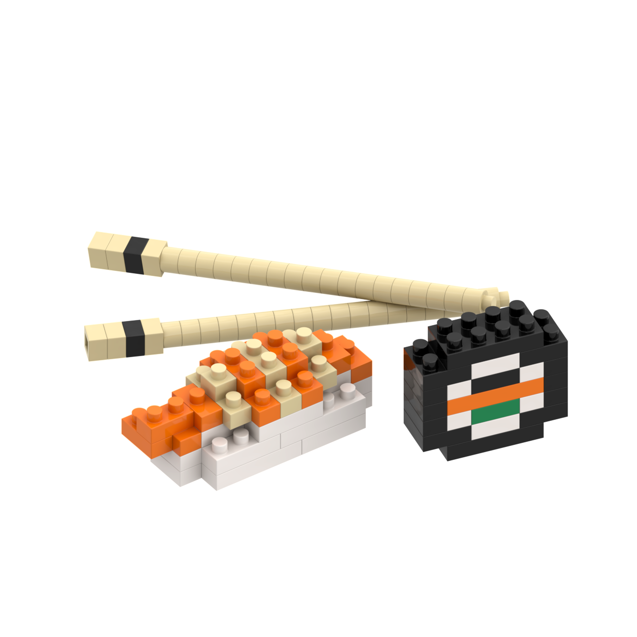 BRIXIES Postcard Sushi
