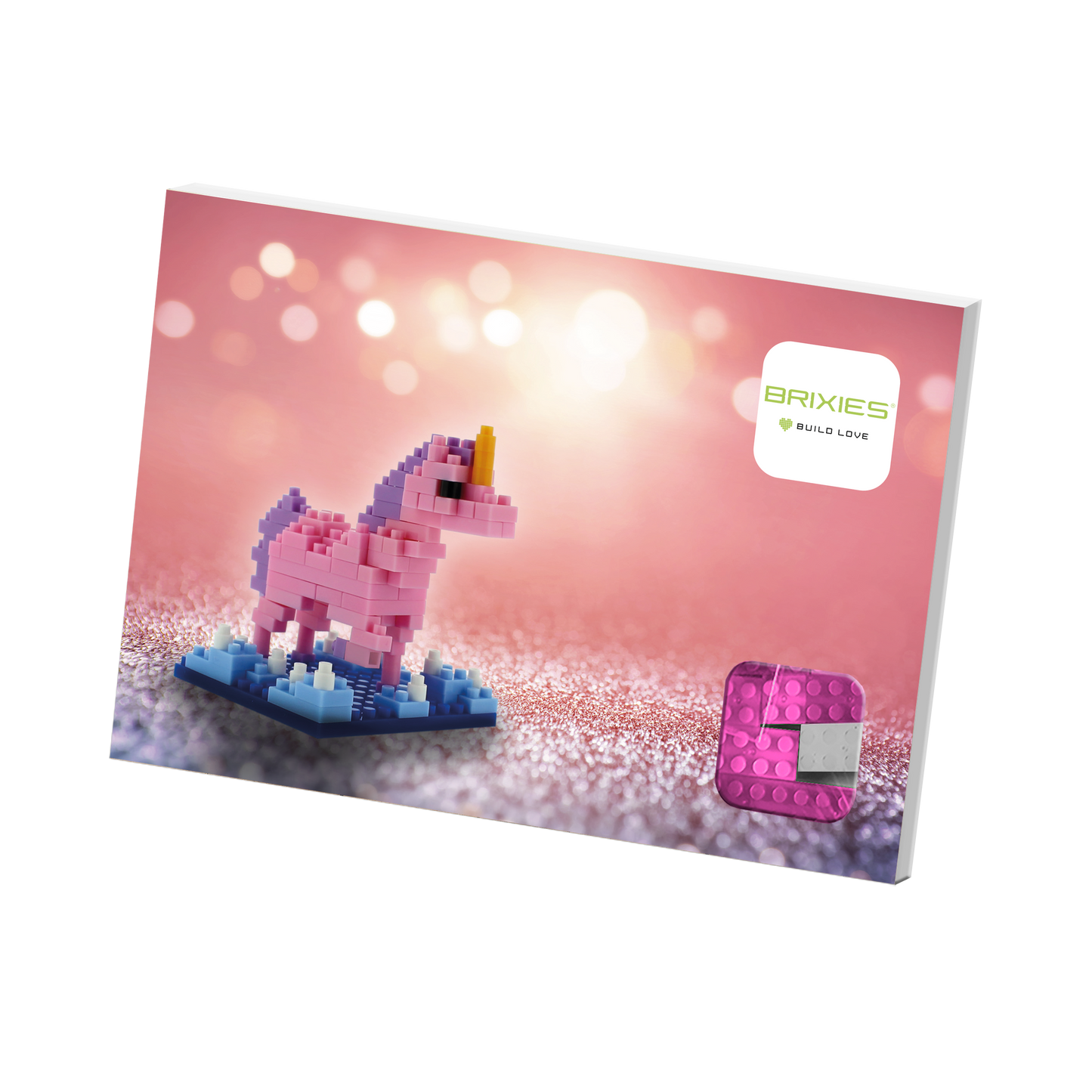 BRIXIES Postcard Unicorn
