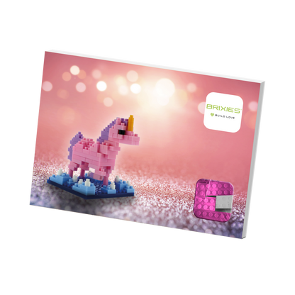 BRIXIES Postcard Unicorn